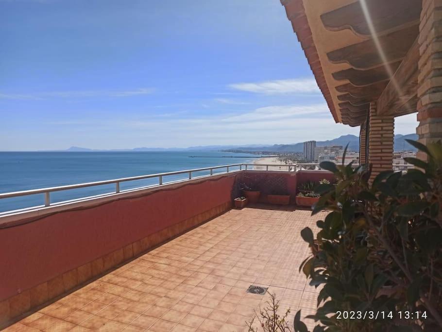 Espectacular Terraza Y Vistas En 1A Linea De Playa Apartment Cullera Exterior foto