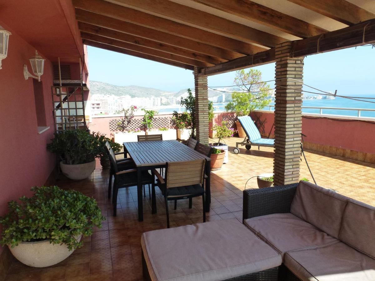 Espectacular Terraza Y Vistas En 1A Linea De Playa Apartment Cullera Exterior foto